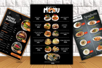 design minimalist, amazing,  restaurant food flyers, food menus, restaurant menu