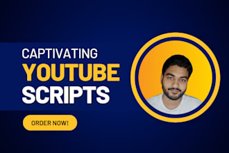 be your creative youtube script writer for your channel