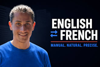 manually translate english to french or french to english