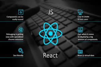 develop custom website using react js