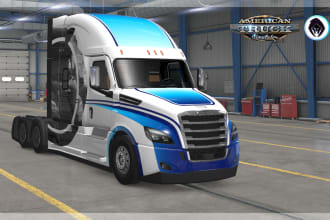 create custom designed american truck simulator skin packs
