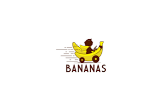design awesome modern bananas logo