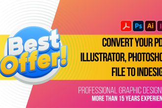 convert your pdf, psd, ai file to indesign