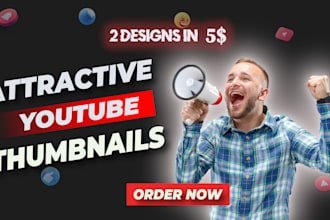 create eye popping you tube thumbnail in 2h
