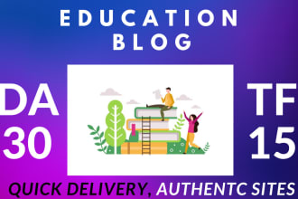 do education guest post on da 30 niche relevant education blog