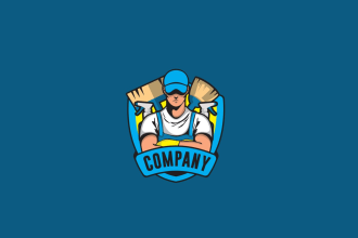 design  professional cleaning service business for logo