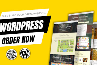 create a professional wordpress website design and development