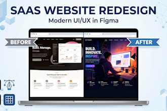 redesign your saas website with modern UI UX