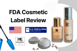 review cosmetic labels for fda mocra compliance