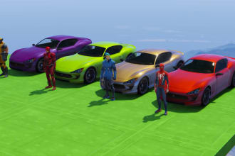 record gta v super heroes racing and ragdoll videos