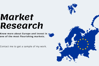 do a market research about any industry in europe