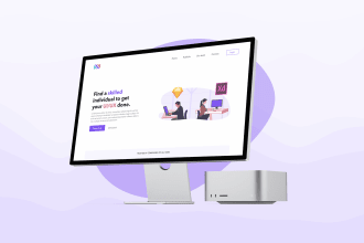 clean UI UX design, wireframe and prototype for website