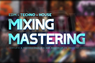 clean your mix and master your edm, techno, house track