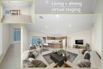 do virtual staging, virtual furniture in a quick turnaround