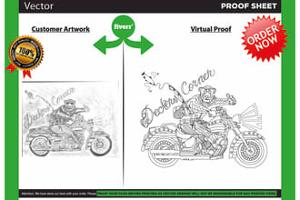 convert photo,LOGO to Vector drawing, or linear in 24 hrs