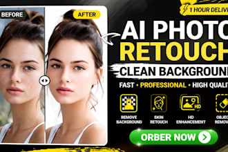 quickly retouch photos with ai and clean backgrounds