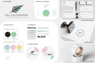 provide logo design with branding and brand style guidelines