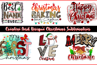 do christmas svg sublimation cut files bundle design for etsy amazon