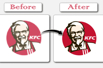 restore and update your old logo professionally