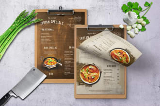 do a perfect restaurant, bar, spa, beauty, price list menu