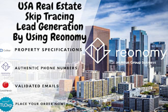 do real estate lead generation on reonomy with skip tracing