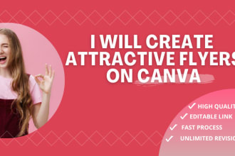 create medical flyers, food flyers, business flyers, real estate flyers on canva