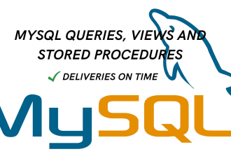 mysql queries, views and stored procedures