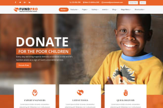 design fundraising, charity, donations, or a nonprofit website
