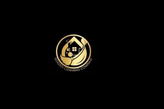 design cleaning logo using golden ratio