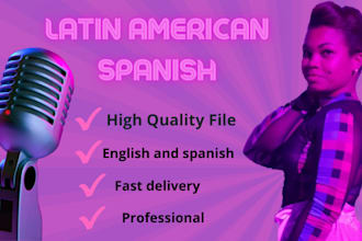 do a latin american spanish womans voice