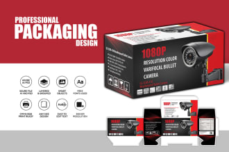 do amazing product packaging box design and mailer box