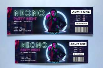 inventive concert tickets, raffle tickets, event tickets, church flyer