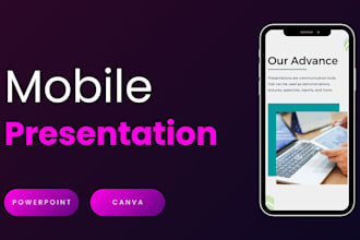 design powerpoint mobile vertical presentation