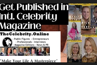 publish cover interview article on international magazine