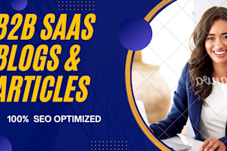 write SEO optimized b2b saas blogs and articles