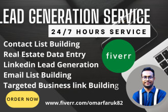 do lead generation, linkedin, real estate within 24 hours