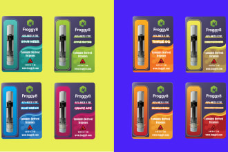 create pro cbd vape cartridges, eliquid packaging design