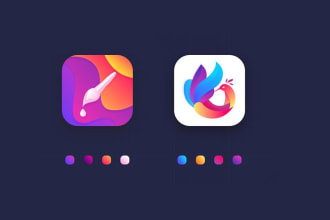 design outstanding modern app icon and website logo design