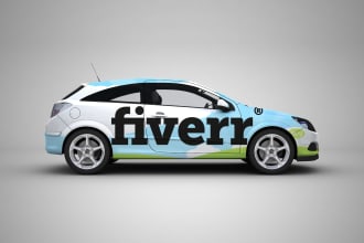 display your logo or name on a car