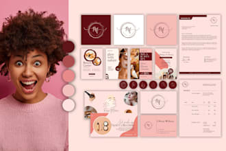 design luxury company logo design , brand  identity and full branding kit