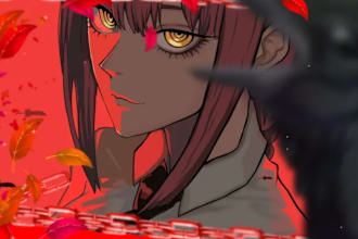 draw you beautiful anime art and manga art