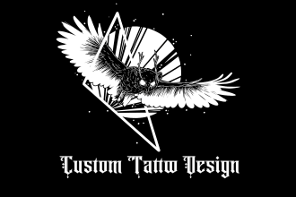 professionally design an unique geometric, minimalist and line art tattoo