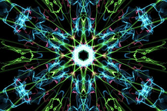 create 5 3d wallpaper and revision until u happy