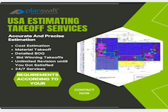 do accurate material takeoff and construction cost estimation using planswift