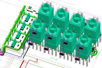 do piping and equipment models isometrics and layouts boq, mto