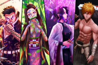 draw fanart, fantasy ,oc characters and game characters