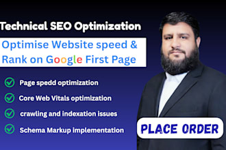 do technical SEO page speed optimization and fix core web vitals