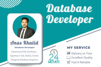 design erd, sql database, ms sql, mysql, oracle, pl sql queries