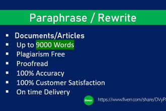 rewrite up to 9000 words plagiarism free
