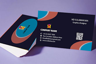 do unique business card design and brand stationery